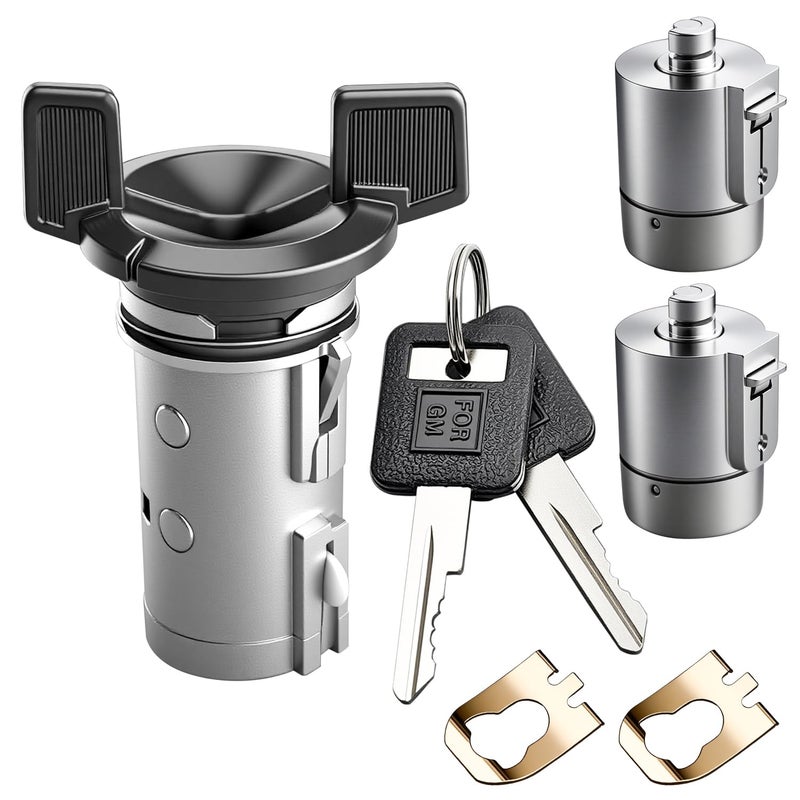 Ignition Switch  Door Lock Cylinders with Keys fit for 19822002 Chevy for 19822000 GMC for 19851991 Buick for 19851987 Cadillac Replace OE 924791 12300443 D1414B 701400 LC1430 LC1428